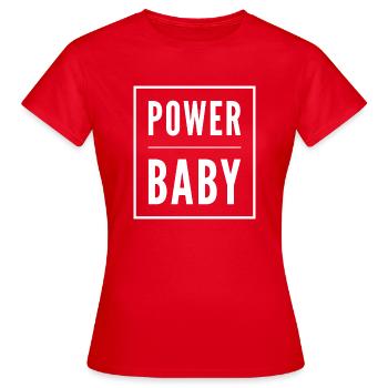 Bébé Puissance - T-shirt Femme - rouge - Devant - AI Model Female 172 dark (172cm)