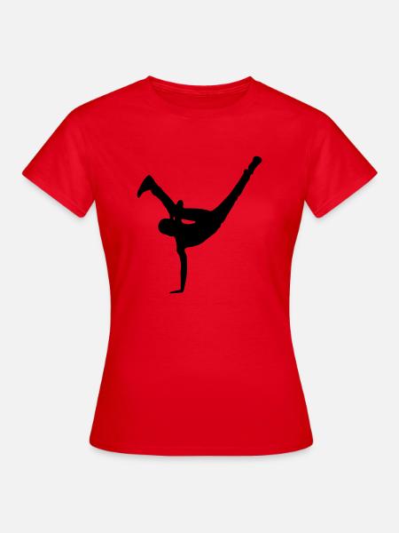 Breakdancer - Frauen T-Shirt - Rot