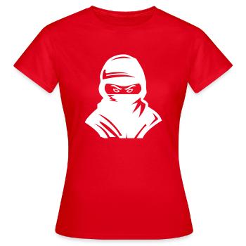 ninja - T-shirt Femme - rouge - Devant - AI Model Female 172 dark (172cm)