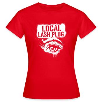Perfect eyelashes, your style - Women's T-Shirt - red - Front - AI Model Female 172 dark (172cm)