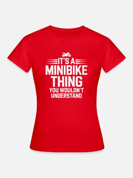 Faszination Minibike - Frauen T-Shirt - Rot