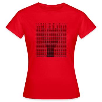 Lettre Y - T-shirt Femme - rouge - Devant - AI Model Female 172 dark (172cm)