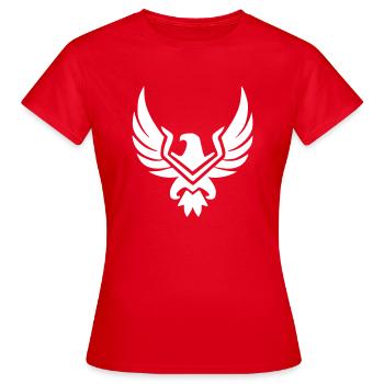 Aigle faucon symbole armoiries pictogramme vectoriel - T-shirt Femme - rouge - Devant - AI Model Female 172 dark (172cm)