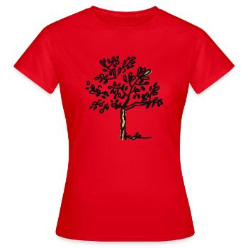 Olivier Provence Méditerranée - T-shirt Femme - rouge - Devant - AI Model Female 172 dark (172cm)