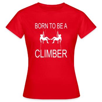 climbing - Frauen T-Shirt - Rot - Vorne - AI Model Female 172 dark (172cm)