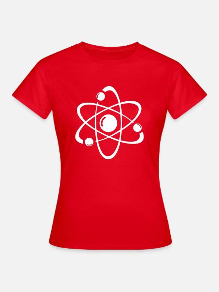 atome - T-shirt Femme - rouge