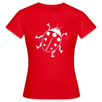 Coccinelle 01 - T-shirt Femme - rouge - Devant - AI Model Female 172 dark (172cm)