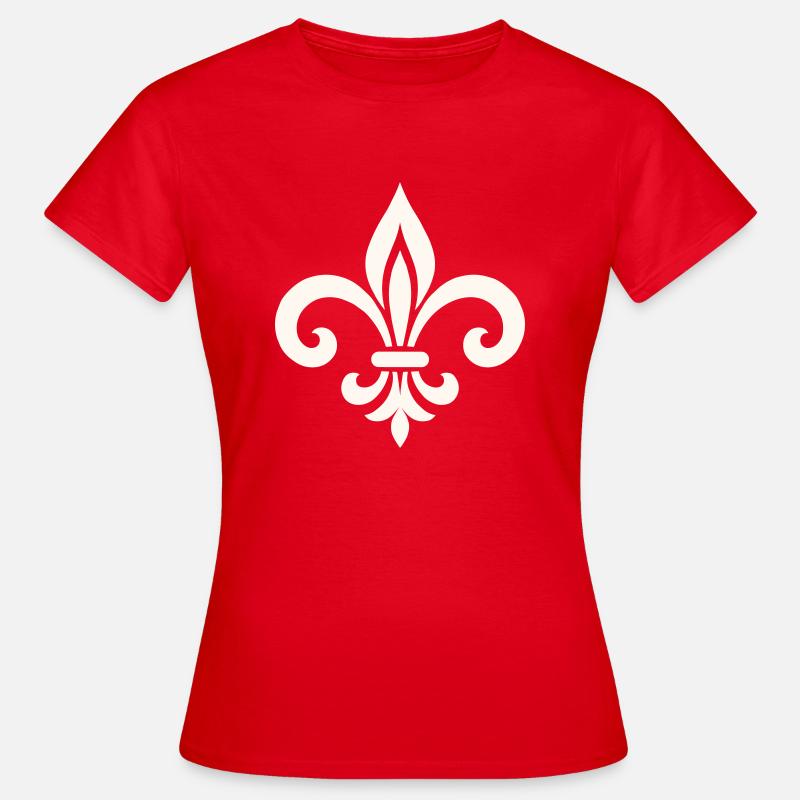 fleur de lys - T-shirt Femme - rouge