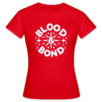Sang et lien - T-shirt Femme - rouge - Devant - AI Model Female 172 dark (172cm)