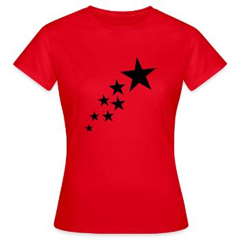 Stars - Women's T-Shirt - red - Front - AI Model Female 172 dark (172cm)