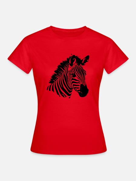 Zebra - Frauen T-Shirt - Rot