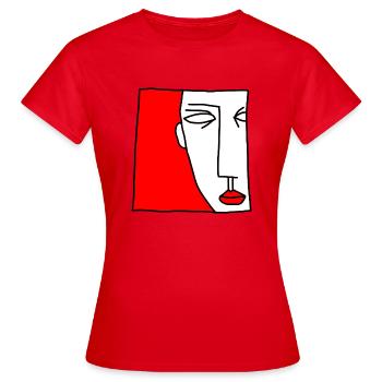 BROS Tragetasche - Frauen T-Shirt - Rot - Vorne - AI Model Female 172 dark (172cm)