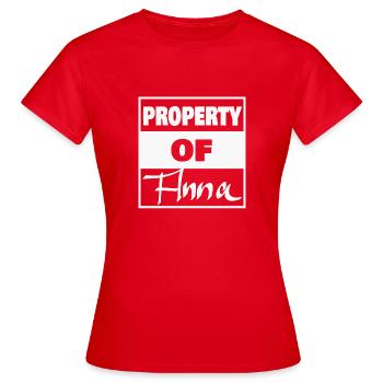 Anna - Frauen T-Shirt - Rot - Vorne - AI Model Female 172 dark (172cm)