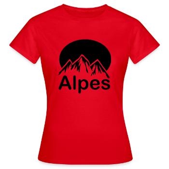climbing - Frauen T-Shirt - Rot - Vorne - AI Model Female 172 dark (172cm)
