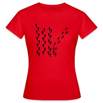 Traces of Freedom - Women's T-Shirt - red - Front - AI Model Female 172 dark (172cm)