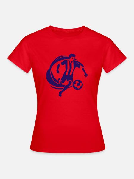 Fußballer Purple - Frauen T-Shirt - Rot