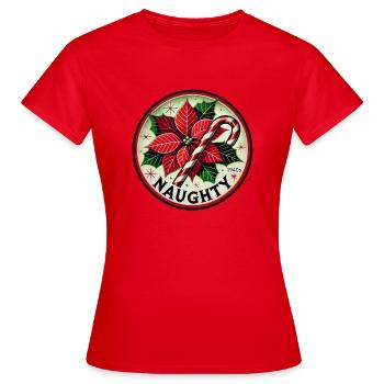 Noël coquin - T-shirt Femme - rouge - Devant - AI Model Female 172 dark (172cm)