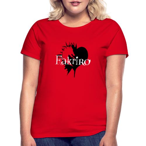 Fakriro Logo sw mit Herz - Frauen T-Shirt
