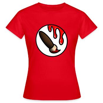 Artist - Women's T-Shirt - red - Front - AI Model Female 172 dark (172cm)