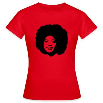 AFROKOPF - Frauen T-Shirt - Rot - Vorne - AI Model Female 172 dark (172cm)