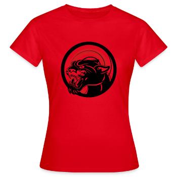 Animal black scratches - Women's T-Shirt - red - Front - AI Model Female 172 dark (172cm)