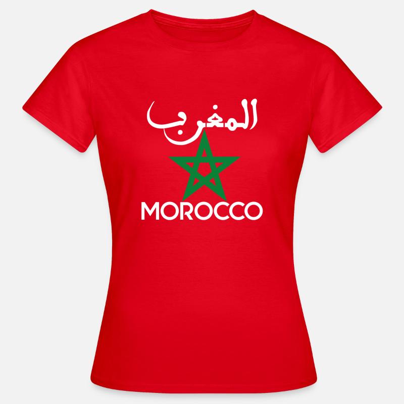 Marruecos - Camiseta mujer - rojo