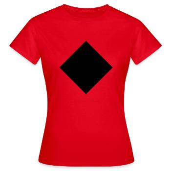 Raute - Frauen T-Shirt - Rot - Vorne - AI Model Female 172 dark (172cm)