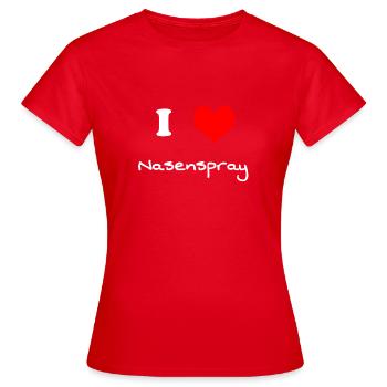 Nasal spray colds colds colds gift - Women's T-Shirt - red - Front - AI Model Female 172 dark (172cm)