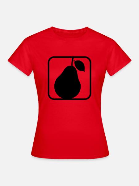 Pear Logo - Frauen T-Shirt - Rot