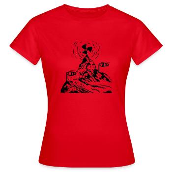 Ventilator, Wind, Sturm, Gipfel - Frauen T-Shirt - Rot - Vorne - AI Model Female 172 dark (172cm)