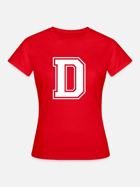 D - Frauen T-Shirt - Rot