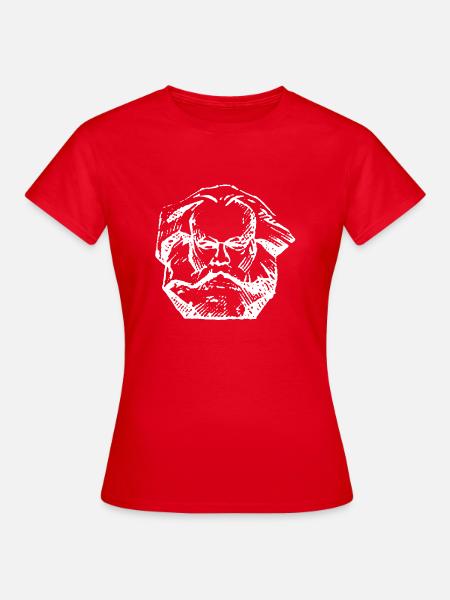 Karl Marx Kommunismus Marxismus Sweater Symbol Ico - Frauen T-Shirt - Rot