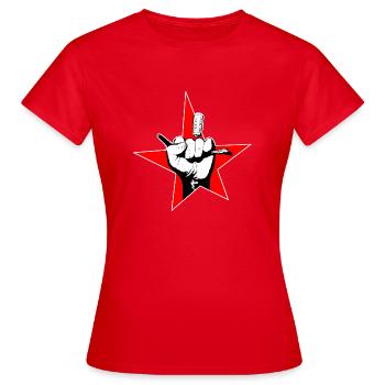 Bad boy warrior - Women's T-Shirt - red - Front - AI Model Female 172 dark (172cm)