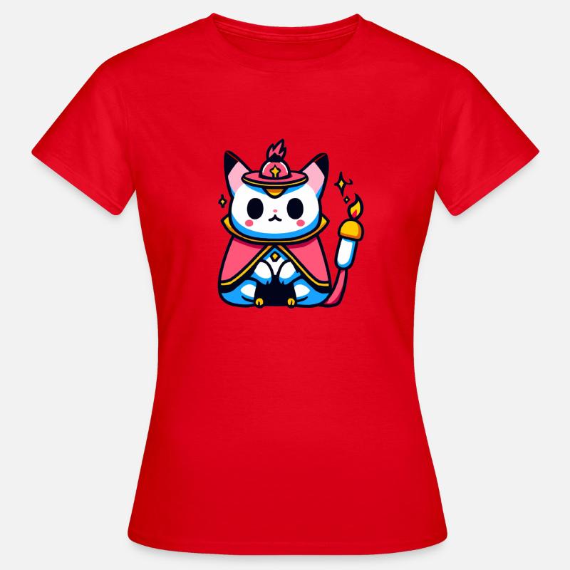 Magic cat - Women's T-Shirt - red