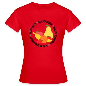 Fresh fruits - Women's T-Shirt - red - Front - AI Model Female 172 dark (172cm)
