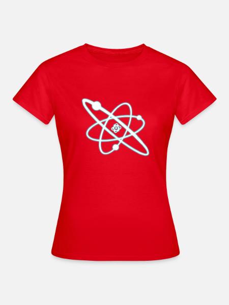 Atom - Frauen T-Shirt - Rot