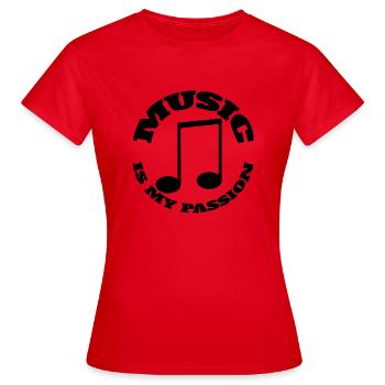 Musizieren Musik Music Musiklehrer Spruch Musiker - Frauen T-Shirt - Rot - Vorne - AI Model Female 172 dark (172cm)