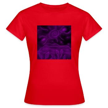 PAYSAGE NOCTURNE VIOLET - T-shirt Femme - rouge - Devant - AI Model Female 172 dark (172cm)