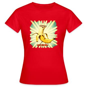 Bananen Pokal - Frauen T-Shirt - Rot - Vorne - AI Model Female 172 dark (172cm)
