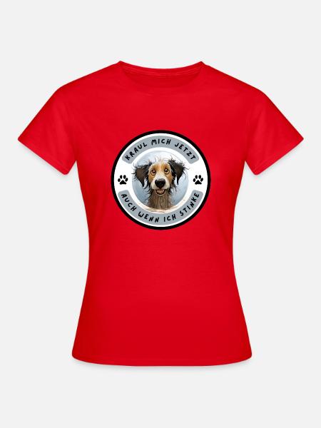 stinkender Hund - Frauen T-Shirt - Rot