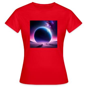 ai image of creativity - Women's T-Shirt - red - Front - AI Model Female 172 dark (172cm)