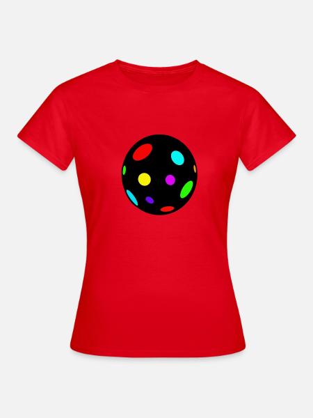 diskokugel - Frauen T-Shirt - Rot