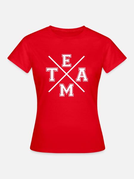 Team - Frauen T-Shirt - Rot