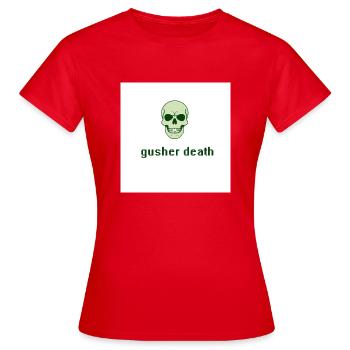 Gesunder Tod - Frauen T-Shirt - Rot - Vorne - AI Model Female 172 dark (172cm)