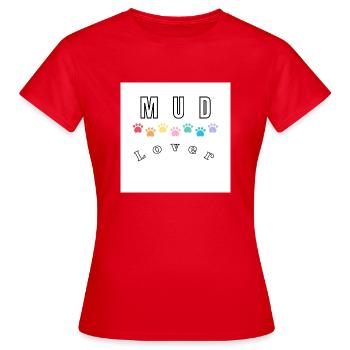 Chiens sales - T-shirt Femme - rouge - Devant - AI Model Female 172 dark (172cm)
