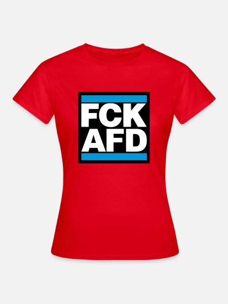 FCK AFD blue capitals - Frauen T-Shirt - Rot