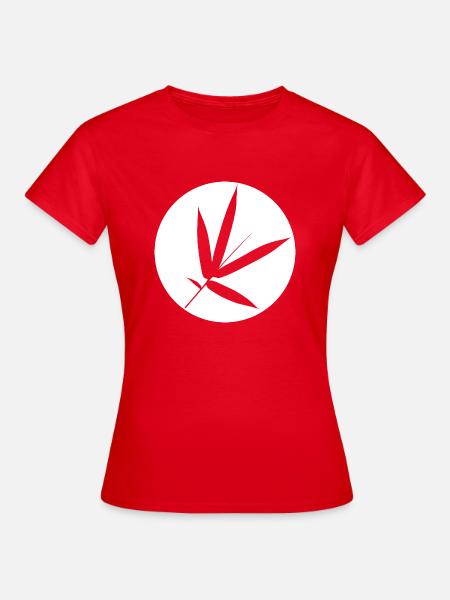Bambus-Blatt - Frauen T-Shirt - Rot
