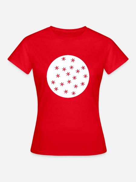 Schneeflocken - Frauen T-Shirt - Rot