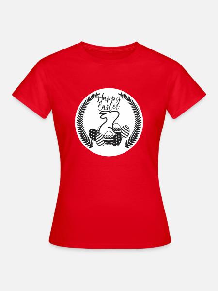 Happy Easter - Frauen T-Shirt - Rot