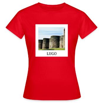 Lugo Galicia - Women's T-Shirt - red - Front - AI Model Female 172 dark (172cm)